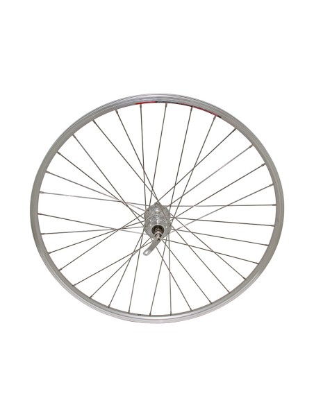 700 Alloy Rear 6/Bolt Disk Wheel 36 Spoke 14gSilver 3/8 Q.R/Axle Double Wall Silver.